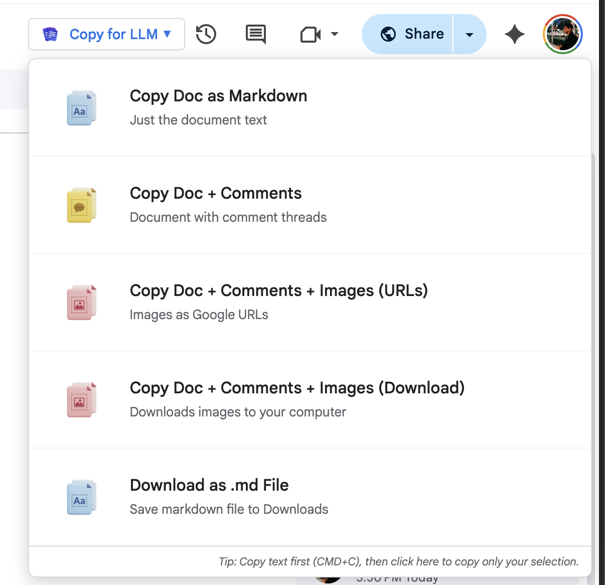 Extension Screenshot